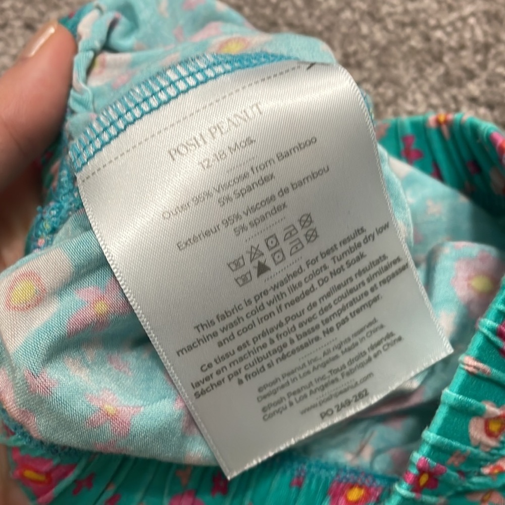 Posh Peanut Lana Bunnies Bummie Tank Set - Picture 7 of 9